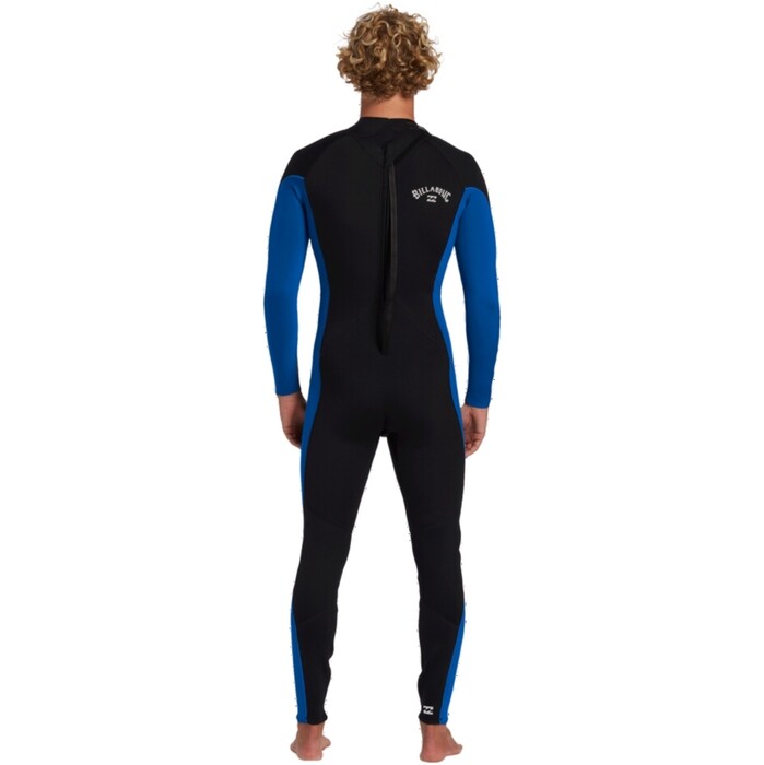 2024 Billabong Mens Foil 3/2mm Back Zip GBS Wetsuit ABYW100234 - Mid Blue